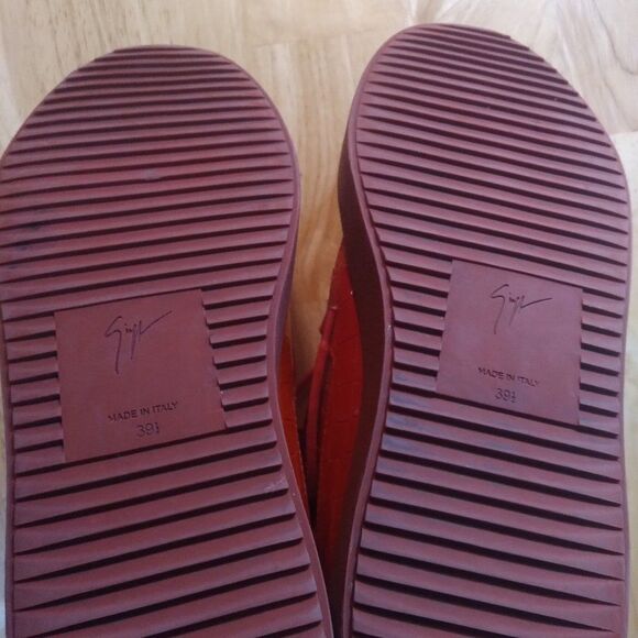 Giuseppe Zanotti Men's Leather Mid-Top Sneaker Crocodile Embossed 39.5 - Picture 5 of 7